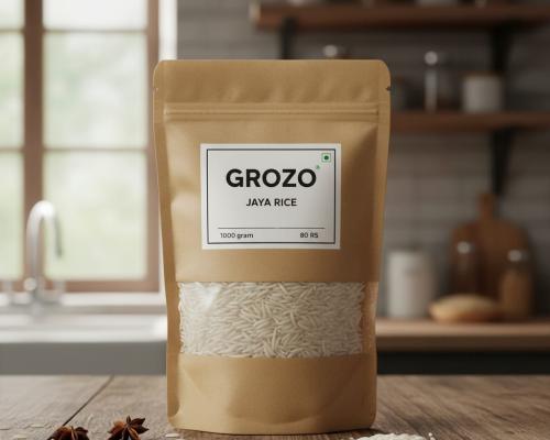 Jaya Rice – Premium South Indian White Parboiled Rice | 1000g | Hygienically Packed & Naturally Nutritious img